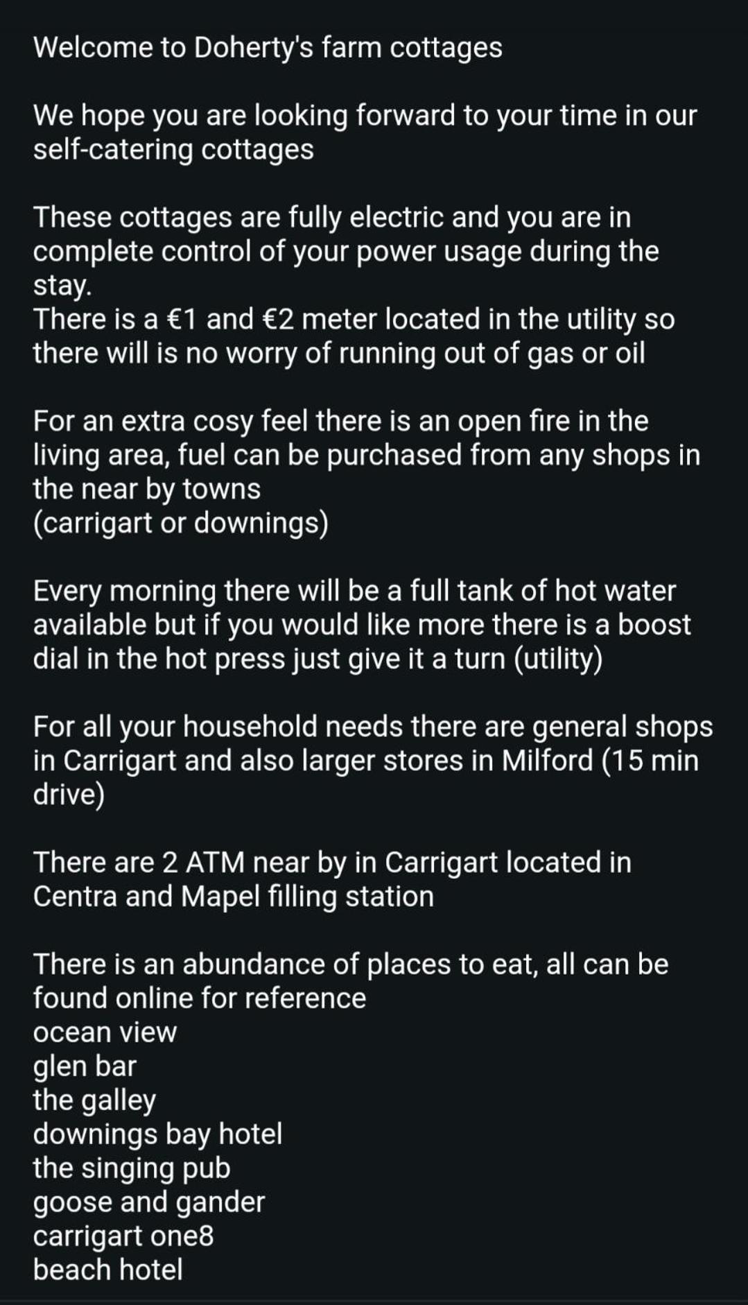 Doherty Farm Holiday Homes Downings Esterno foto